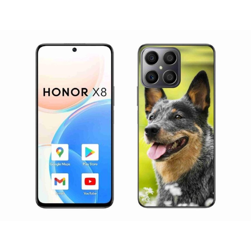 Gelový kryt mmCase na mobil Honor X8 4G - australský honácký pes
