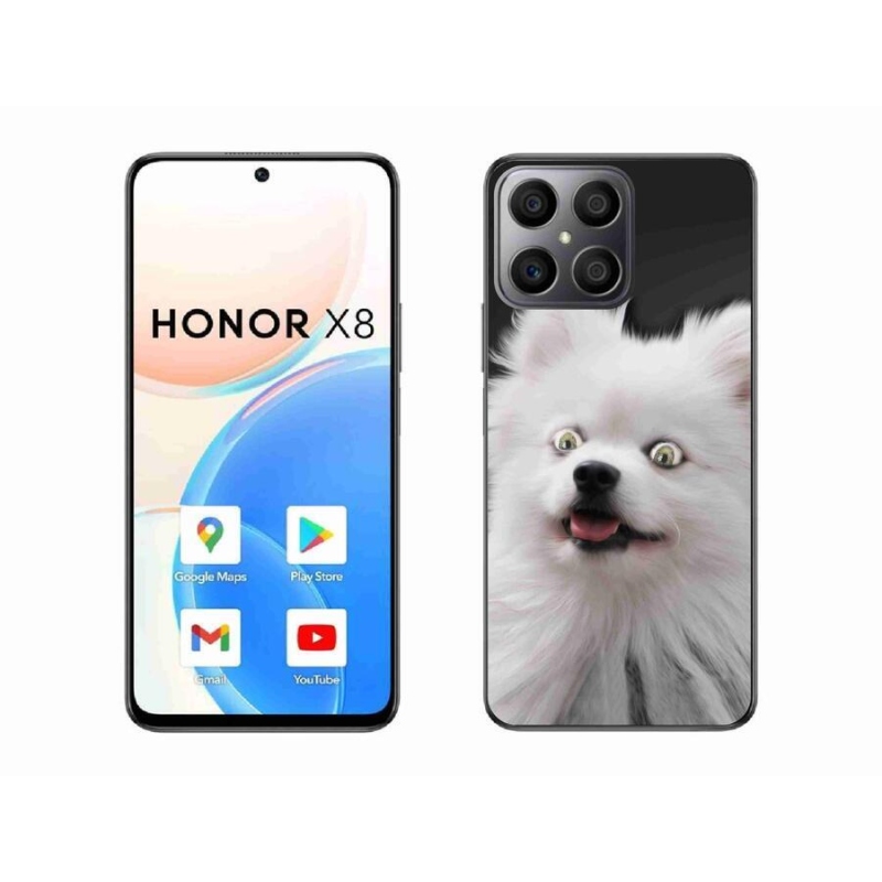 Gelový kryt mmCase na mobil Honor X8 4G - bílý špic