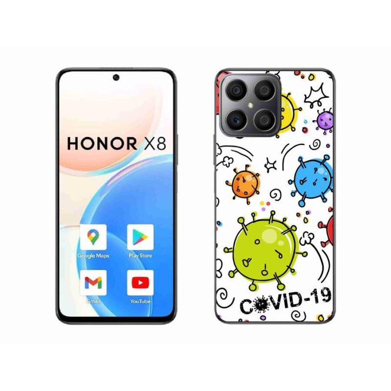 Gelový kryt mmCase na mobil Honor X8 4G - covid 2