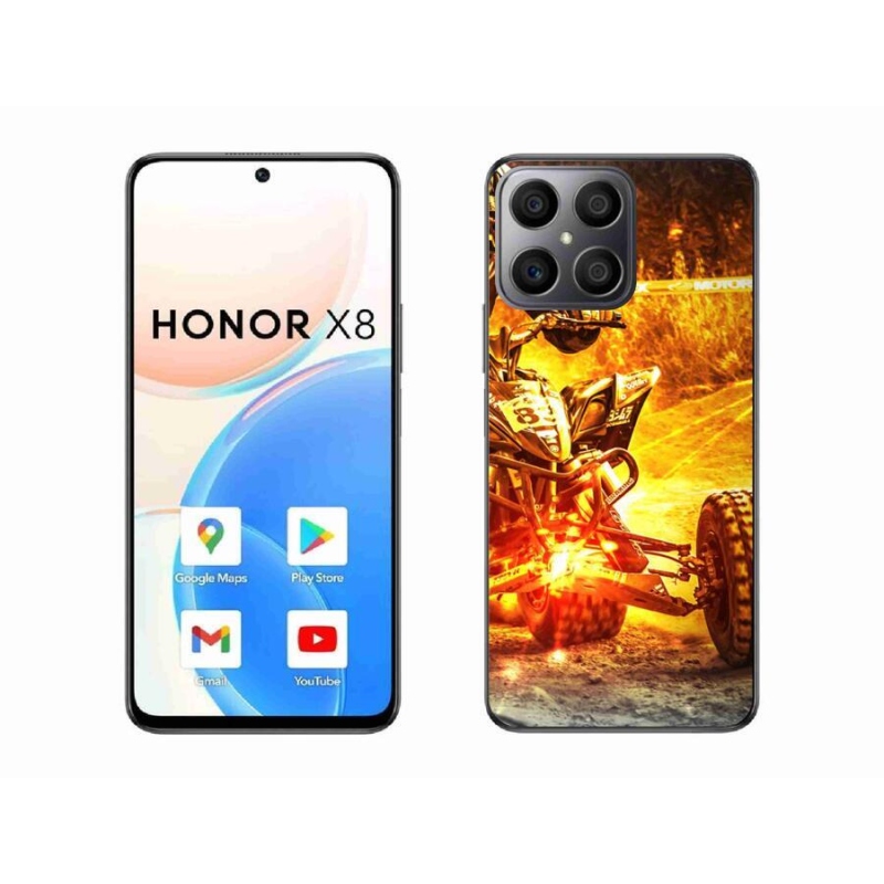 Gelový kryt mmCase na mobil Honor X8 4G - čtyřkolka