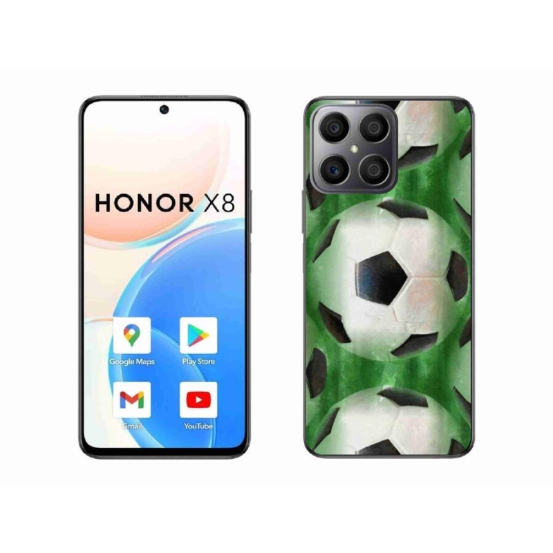 Gelový kryt mmCase na mobil Honor X8 4G - fotbalový míč