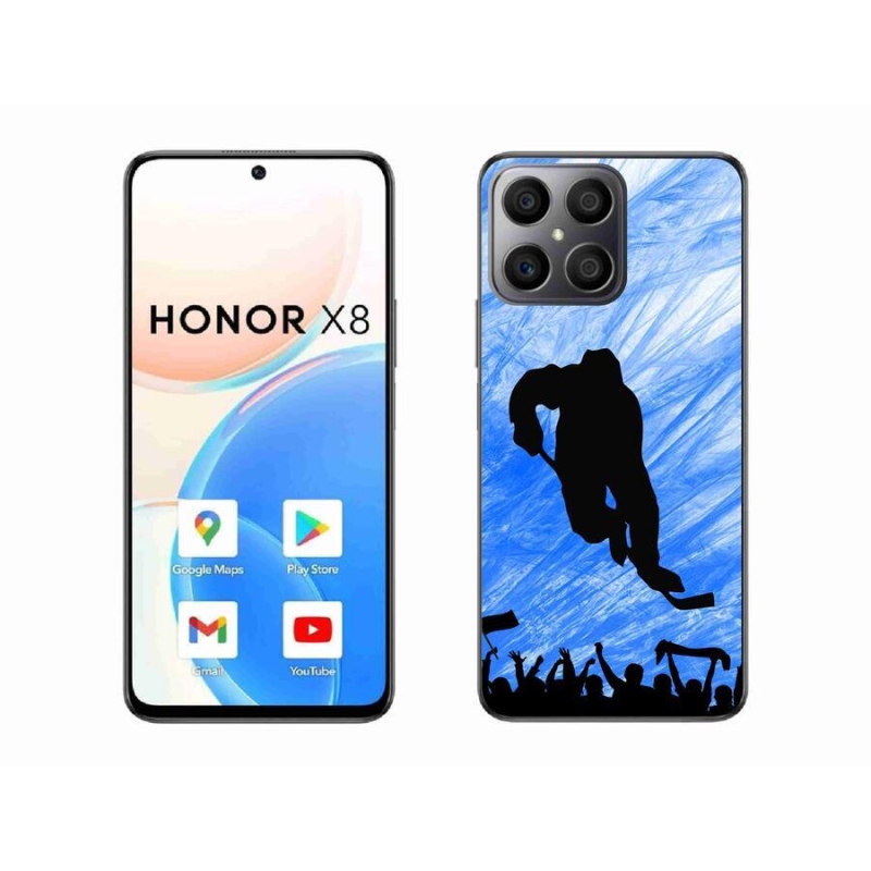 Gelový kryt mmCase na mobil Honor X8 4G - hokejový hráč