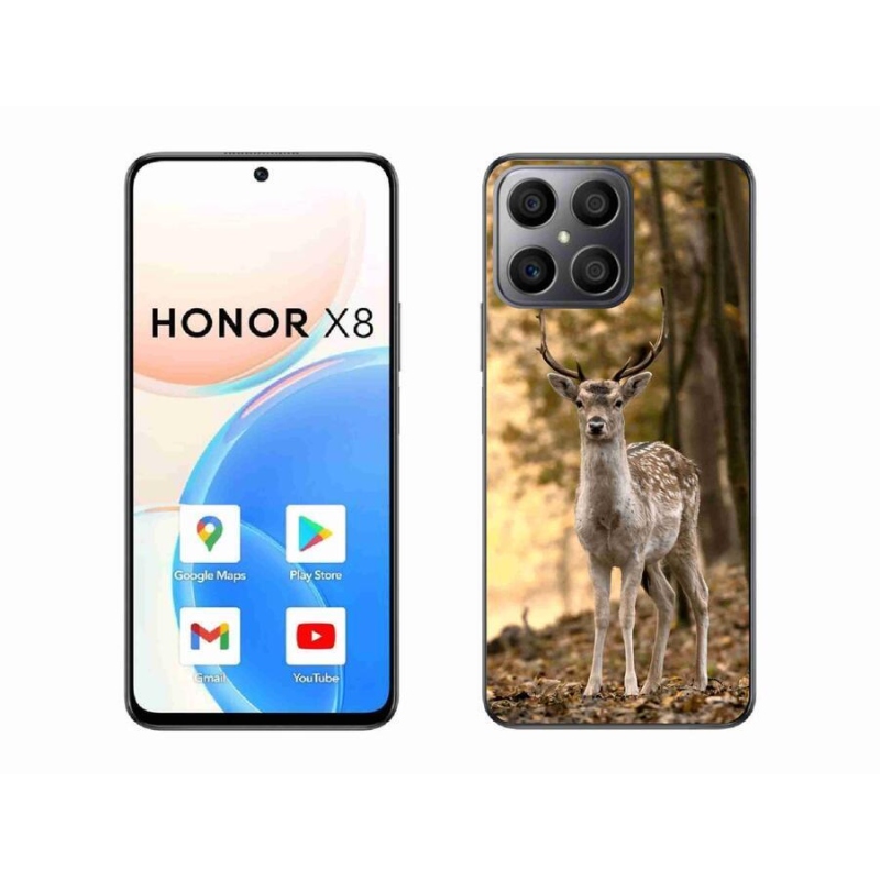 Gelový kryt mmCase na mobil Honor X8 4G - jelen sika