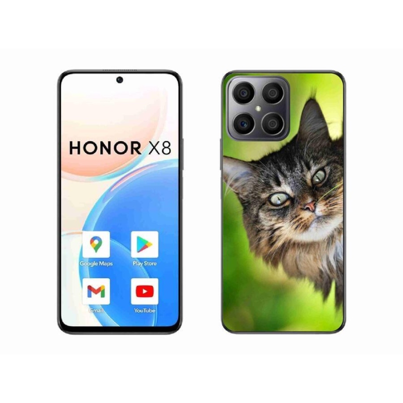 Gelový kryt mmCase na mobil Honor X8 4G - kočka 3