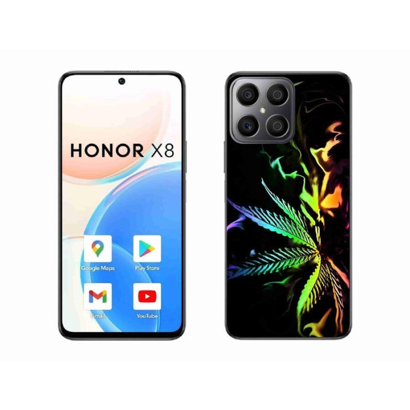 Gelový kryt mmCase na mobil Honor X8 4G - konopí 2
