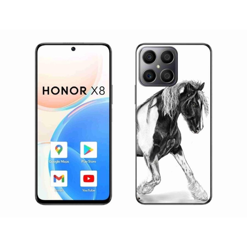 Gelový kryt mmCase na mobil Honor X8 4G - kůň