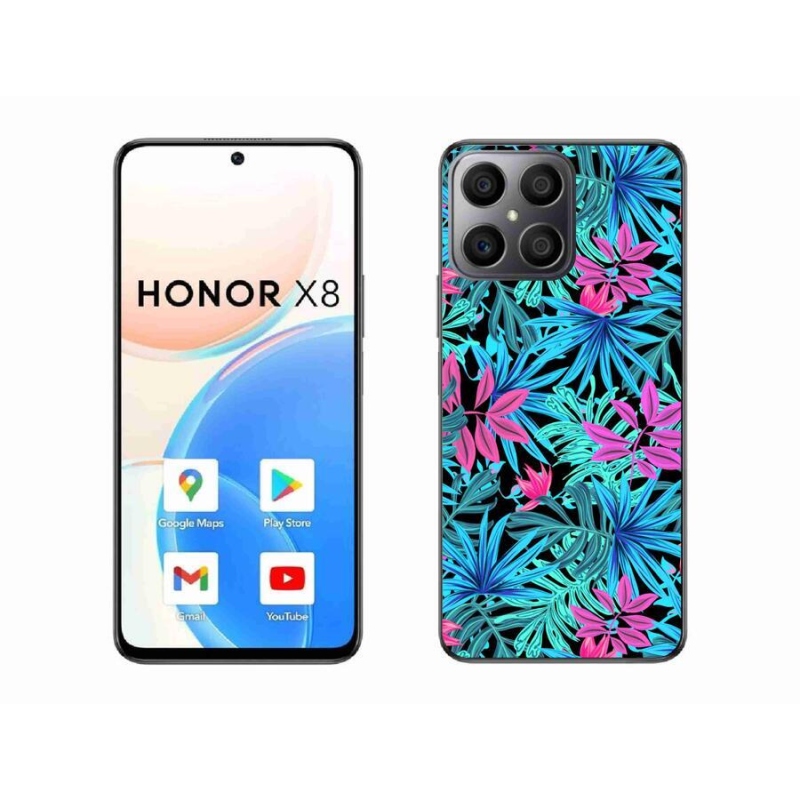 Gelový kryt mmCase na mobil Honor X8 4G - květiny 3