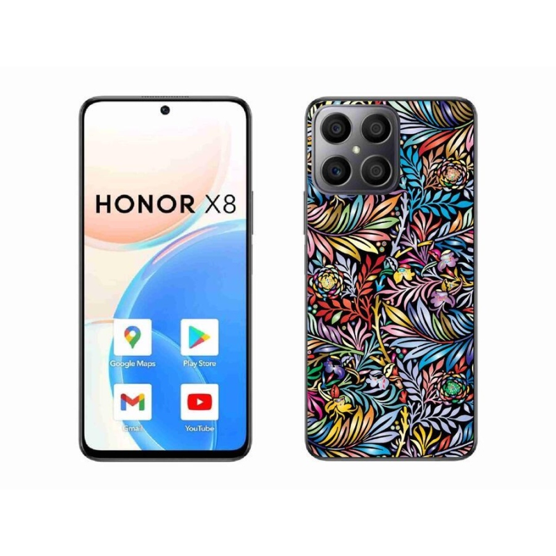 Gelový kryt mmCase na mobil Honor X8 4G - květiny 5
