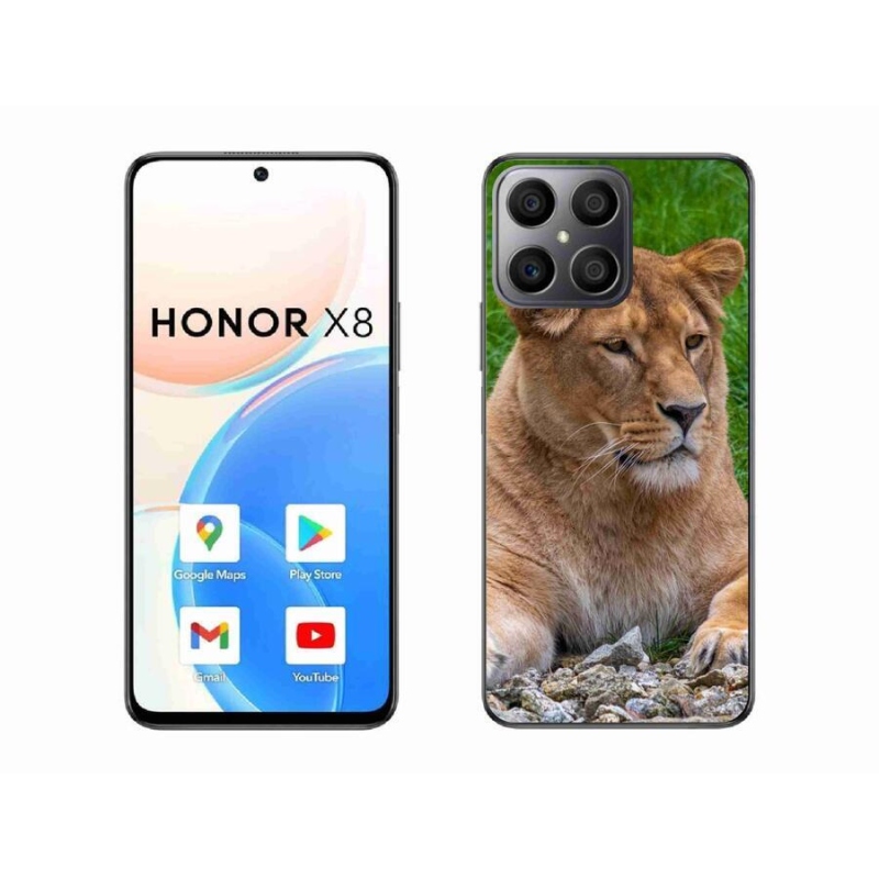 Gelový kryt mmCase na mobil Honor X8 4G - lvice