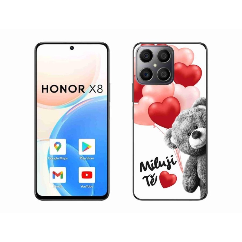 Gelový kryt mmCase na mobil Honor X8 4G - miluji Tě