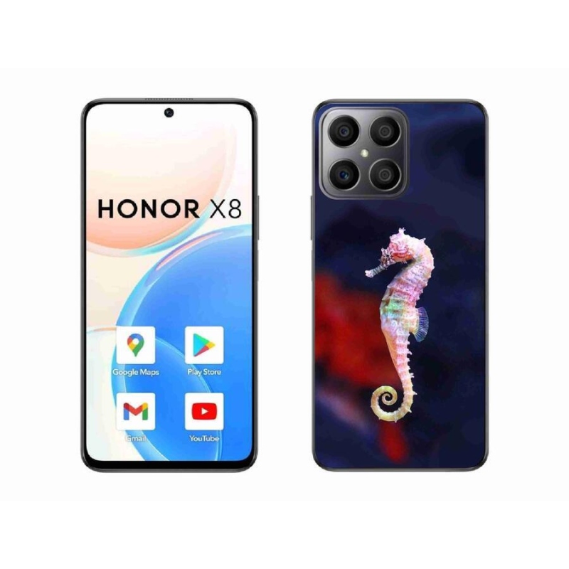 Gelový kryt mmCase na mobil Honor X8 4G - mořský koník