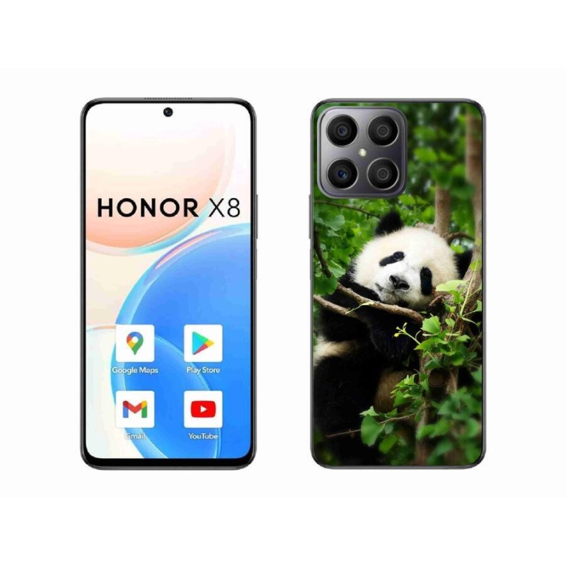 Gelový kryt mmCase na mobil Honor X8 4G - panda