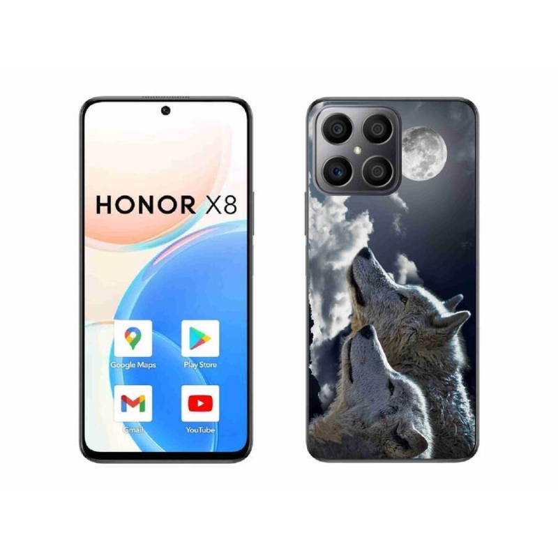 Gelový kryt mmCase na mobil Honor X8 4G - vlci