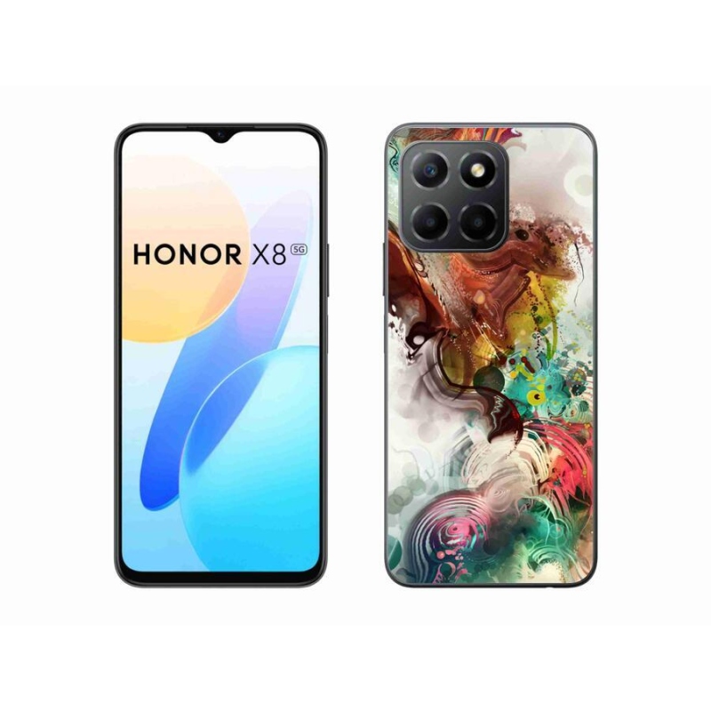 Gelový kryt mmCase na mobil Honor X8 5G/Honor 70 Lite 5G - abstrakt 1