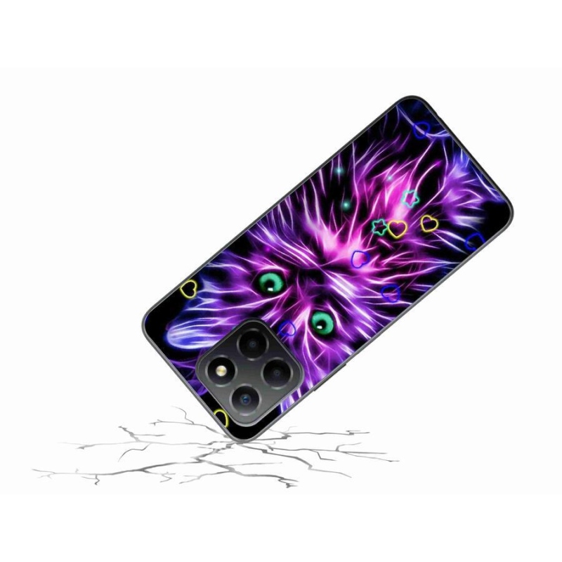 Gelový kryt mmCase na mobil Honor X8 5G/Honor 70 Lite 5G - abstraktní kočka