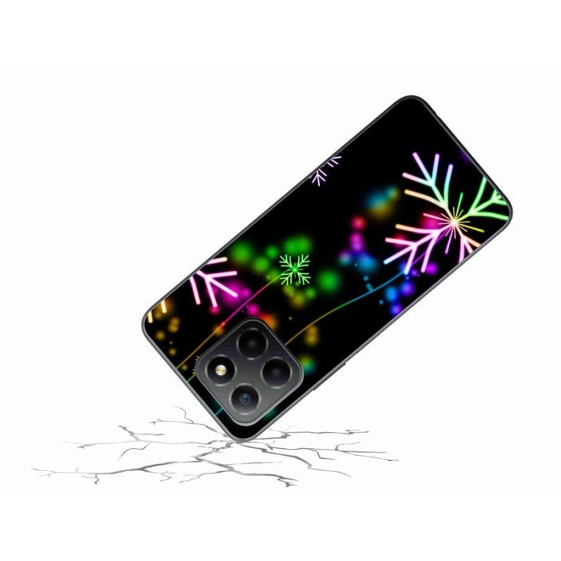 Gelový kryt mmCase na mobil Honor X8 5G/Honor 70 Lite 5G - barevné vločky