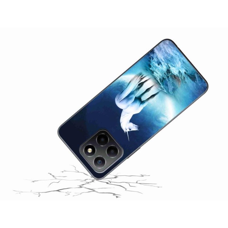 Gelový kryt mmCase na mobil Honor X8 5G/Honor 70 Lite 5G - bílý jednorožec