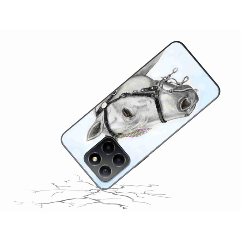 Gelový kryt mmCase na mobil Honor X8 5G/Honor 70 Lite 5G - bílý kůň 1