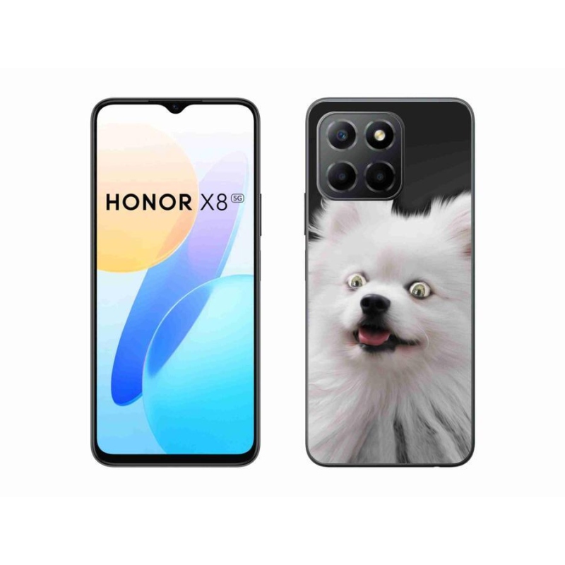 Gelový kryt mmCase na mobil Honor X8 5G/Honor 70 Lite 5G - bílý špic