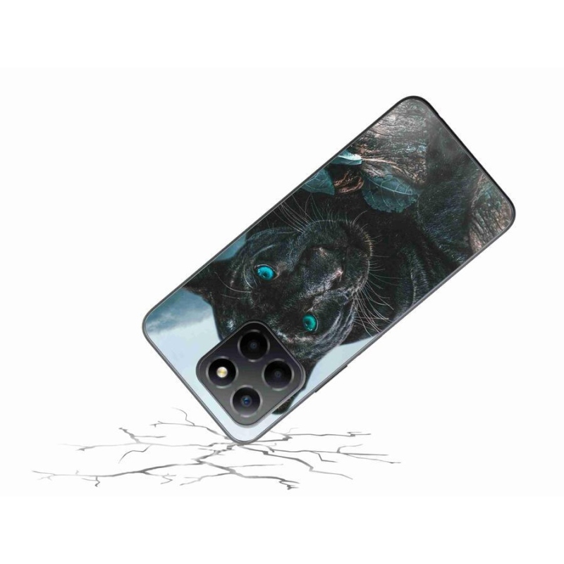Gelový kryt mmCase na mobil Honor X8 5G/Honor 70 Lite 5G - černý panter