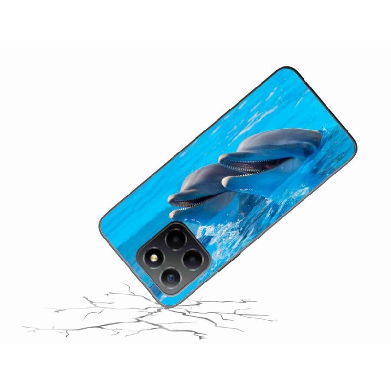 Gelový kryt mmCase na mobil Honor X8 5G/Honor 70 Lite 5G - delfíni