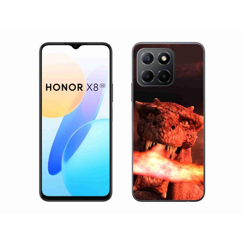 Gelový kryt mmCase na mobil Honor X8 5G/Honor 70 Lite 5G - drak