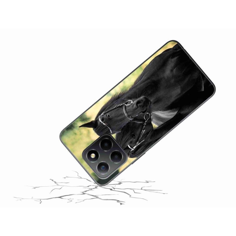 Gelový kryt mmCase na mobil Honor X8 5G/Honor 70 Lite 5G - dva černí koně