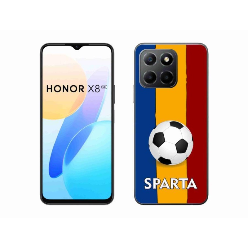 Gelový kryt mmCase na mobil Honor X8 5G/Honor 70 Lite 5G - fotbal 1