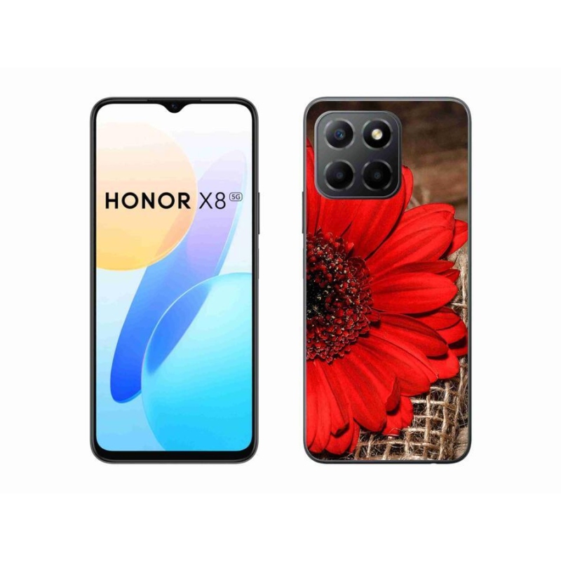 Gelový kryt mmCase na mobil Honor X8 5G/Honor 70 Lite 5G - gerbera