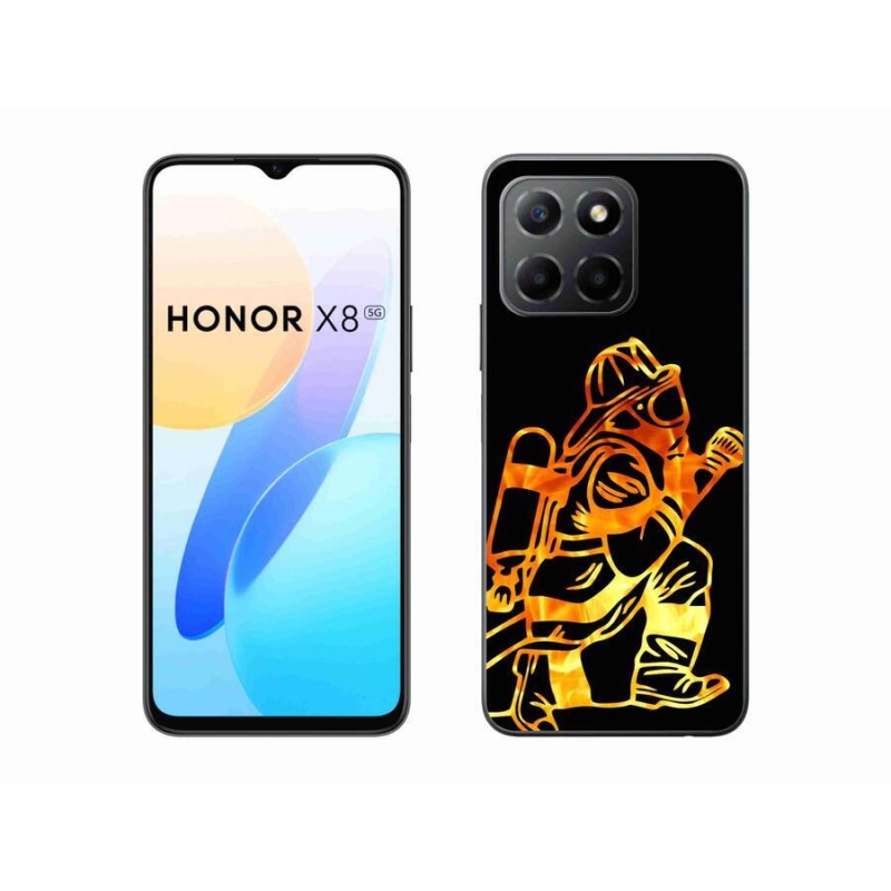 Gelový kryt mmCase na mobil Honor X8 5G/Honor 70 Lite 5G - hasič 1