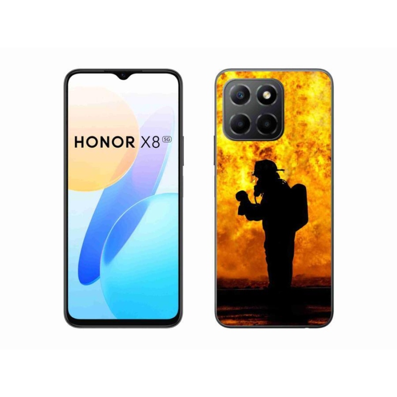 Gelový kryt mmCase na mobil Honor X8 5G/Honor 70 Lite 5G - hasič