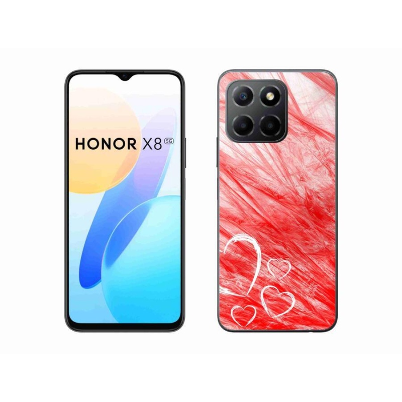 Gelový kryt mmCase na mobil Honor X8 5G/Honor 70 Lite 5G - heart