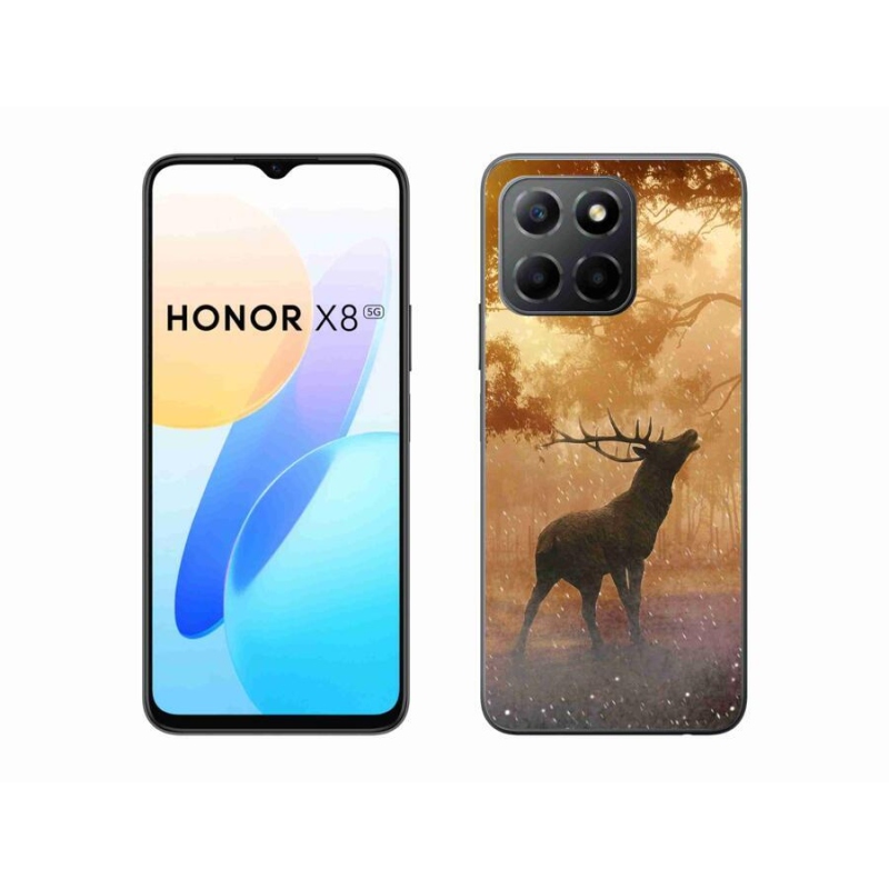 Gelový kryt mmCase na mobil Honor X8 5G/Honor 70 Lite 5G - jelen v říji