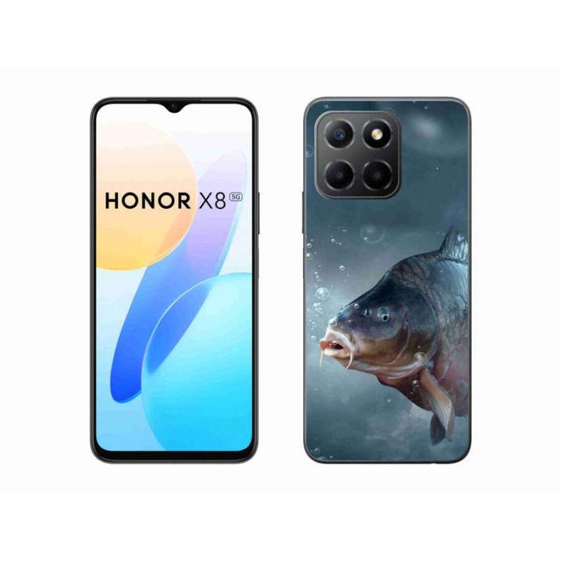 Gelový kryt mmCase na mobil Honor X8 5G/Honor 70 Lite 5G - kapr a bublinky