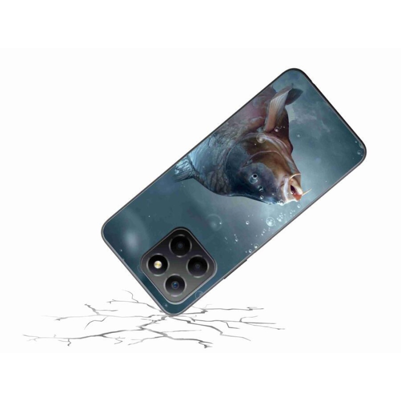 Gelový kryt mmCase na mobil Honor X8 5G/Honor 70 Lite 5G - kapr a bublinky