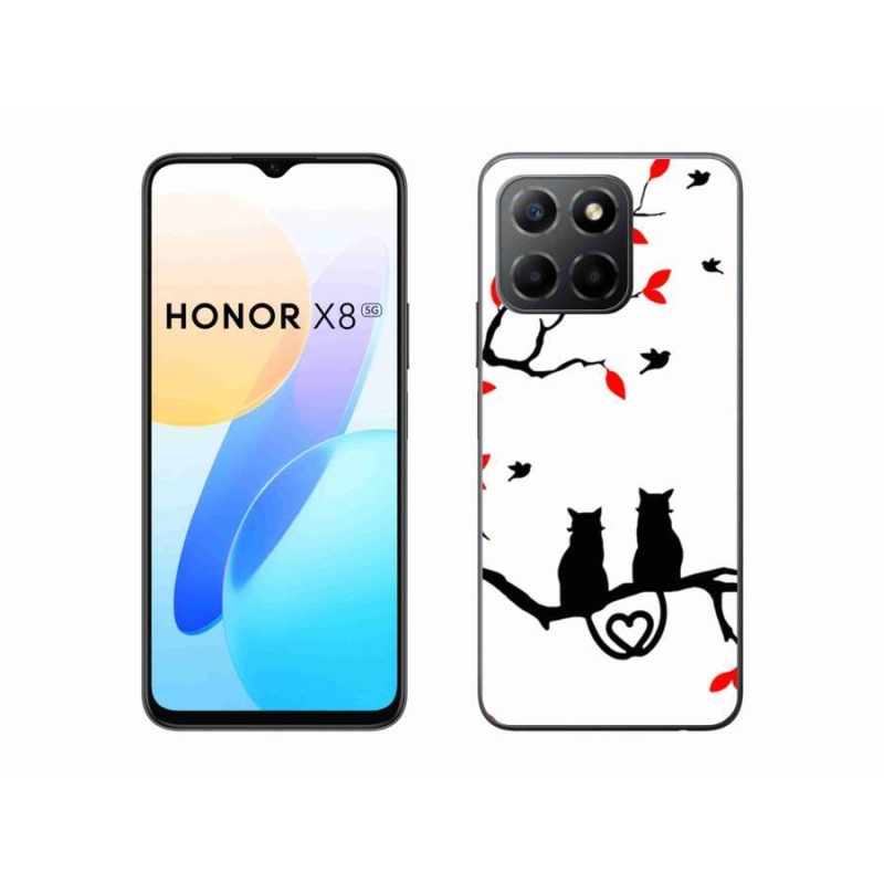 Gelový kryt mmCase na mobil Honor X8 5G/Honor 70 Lite 5G - kočičí láska