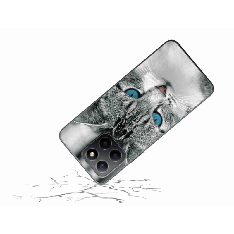 Gelový kryt mmCase na mobil Honor X8 5G/Honor 70 Lite 5G - kočičí pohled 1