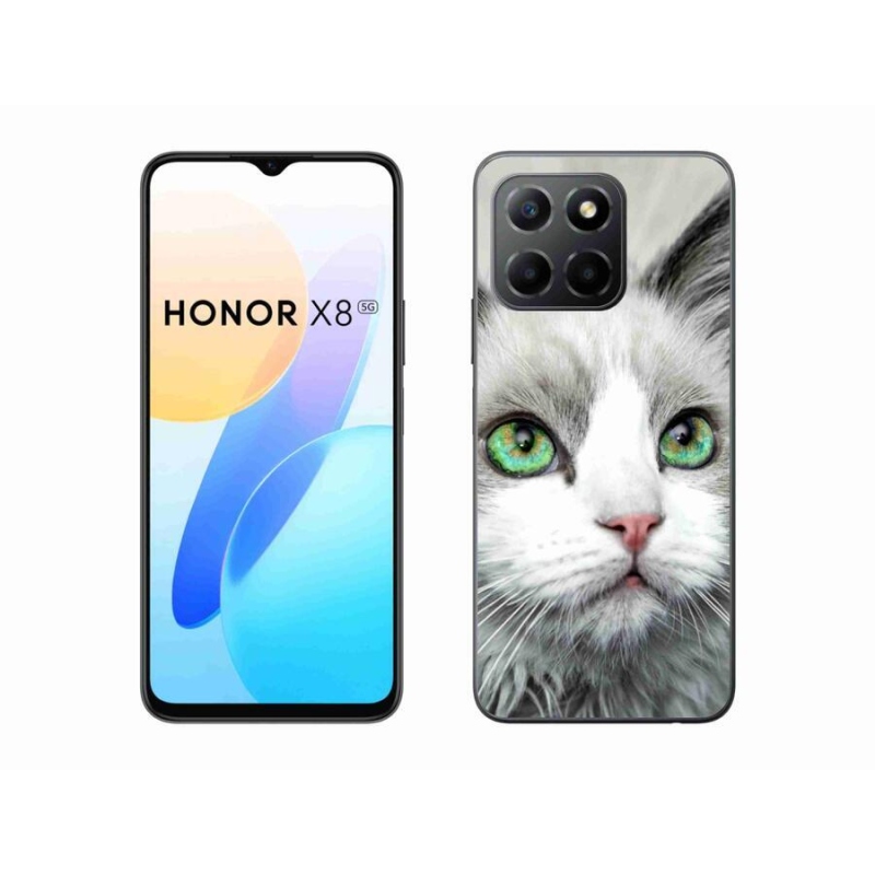 Gelový kryt mmCase na mobil Honor X8 5G/Honor 70 Lite 5G - kočičí pohled