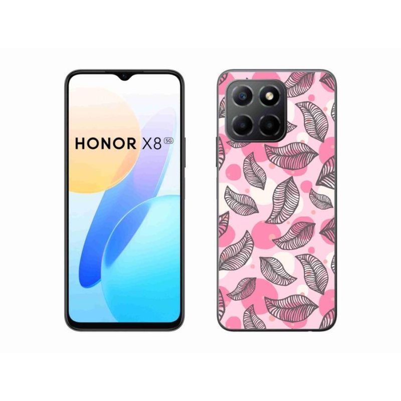 Gelový kryt mmCase na mobil Honor X8 5G/Honor 70 Lite 5G - kreslené padající listy