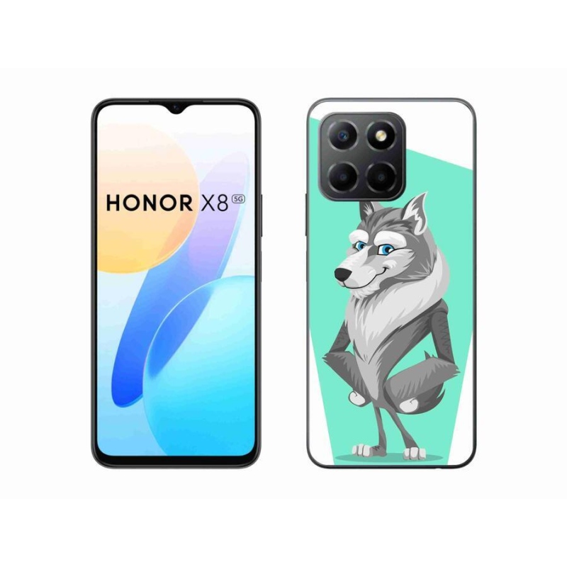 Gelový kryt mmCase na mobil Honor X8 5G/Honor 70 Lite 5G - kreslený vlk