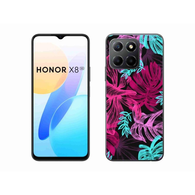 Gelový kryt mmCase na mobil Honor X8 5G/Honor 70 Lite 5G - květiny 1