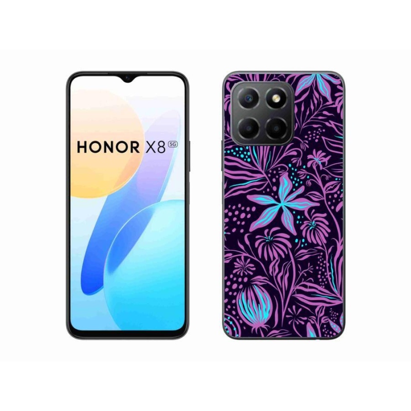 Gelový kryt mmCase na mobil Honor X8 5G/Honor 70 Lite 5G - květiny 2