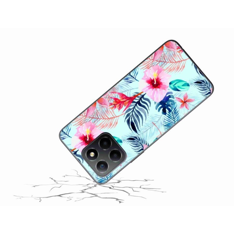 Gelový kryt mmCase na mobil Honor X8 5G/Honor 70 Lite 5G - květiny