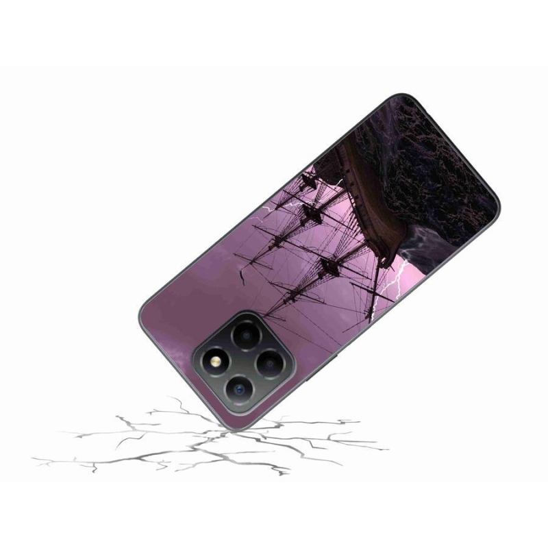 Gelový kryt mmCase na mobil Honor X8 5G/Honor 70 Lite 5G - loď v bouři