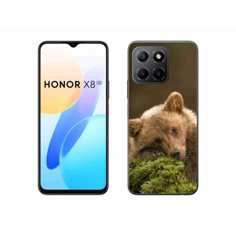 Gelový kryt mmCase na mobil Honor X8 5G/Honor 70 Lite 5G - medvěd