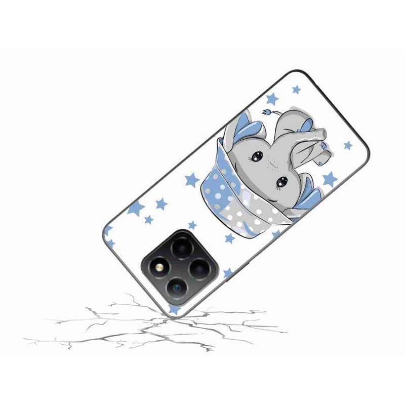 Gelový kryt mmCase na mobil Honor X8 5G/Honor 70 Lite 5G - modrý slon