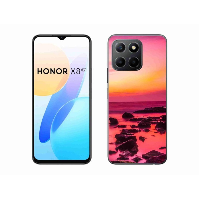 Gelový kryt mmCase na mobil Honor X8 5G/Honor 70 Lite 5G - moře a záře