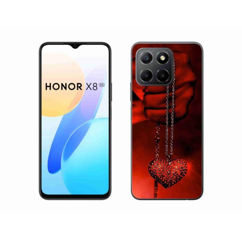 Gelový kryt mmCase na mobil Honor X8 5G/Honor 70 Lite 5G - náhrdelník