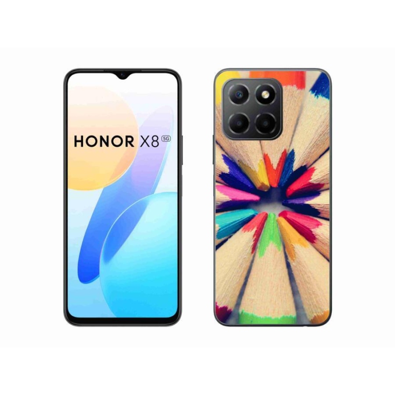 Gelový kryt mmCase na mobil Honor X8 5G/Honor 70 Lite 5G - pastelky