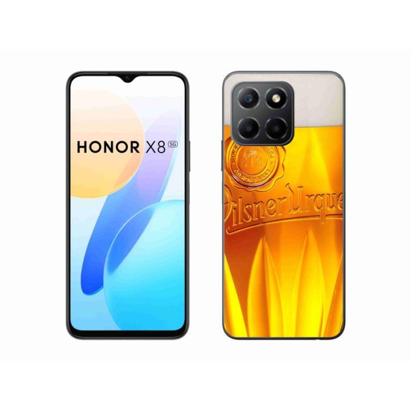 Gelový kryt mmCase na mobil Honor X8 5G/Honor 70 Lite 5G - pivo